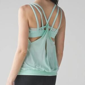Lululemon Sea Mist Nouveau Limits Tank Top Size 4